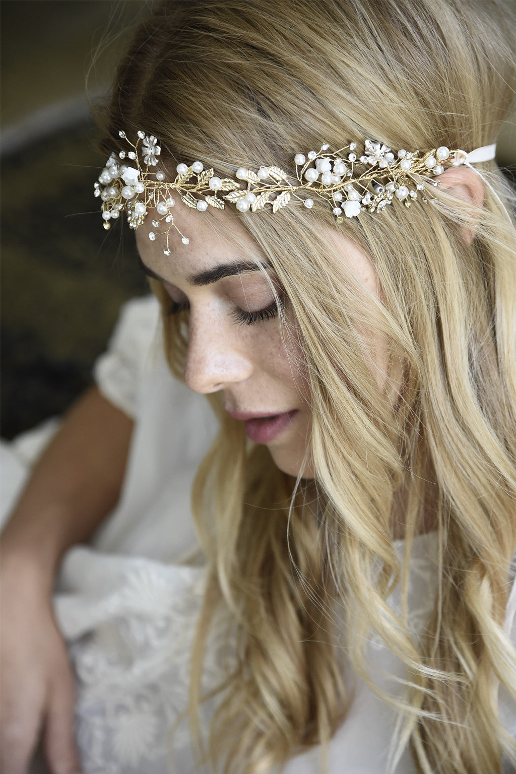 Lavender Girl Hair Accessory Wedding Crown Headband